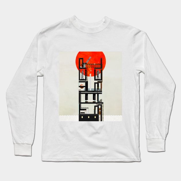 TOWER OF BABEL Long Sleeve T-Shirt by Kasi Minami